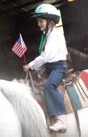 4-H member on horse