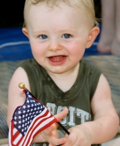 4th of July baby, flag, 4th of July