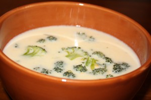 Broccoli Cheese Soup bowl broccoli cheese soup