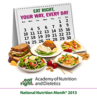 Eat right. Your Way. Every Day. National Nutrition Month